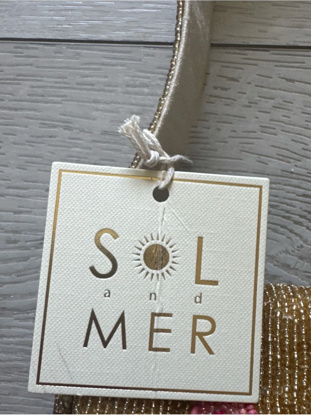 Sol and Mer Beaded Pumpkin Spice Latte Drink Shoulder Bag NEW 🎃 ☕️